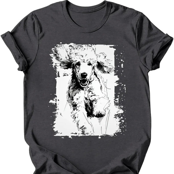 Poodle - Running Dog T-Shirt