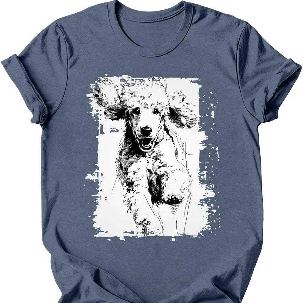Poodle - Running Dog T-Shirt