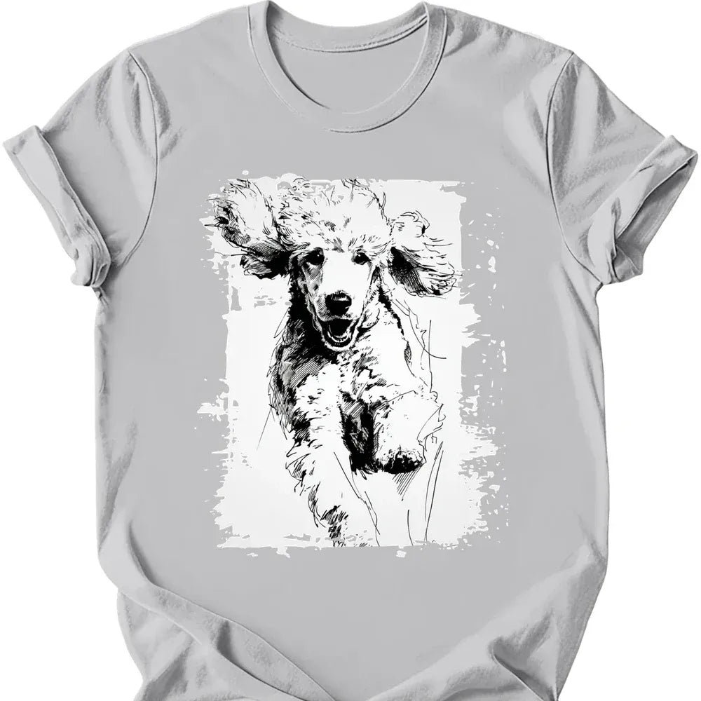 Poodle - Running Dog T-Shirt