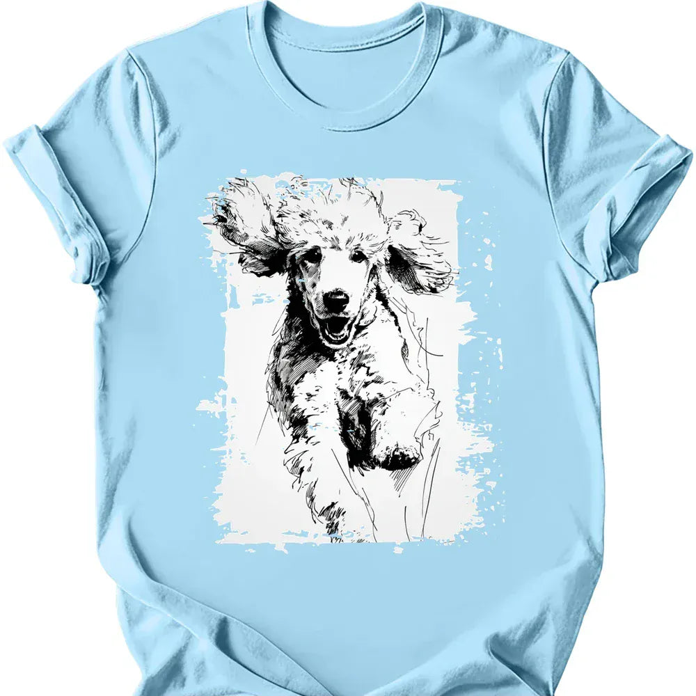 Poodle - Running Dog T-Shirt