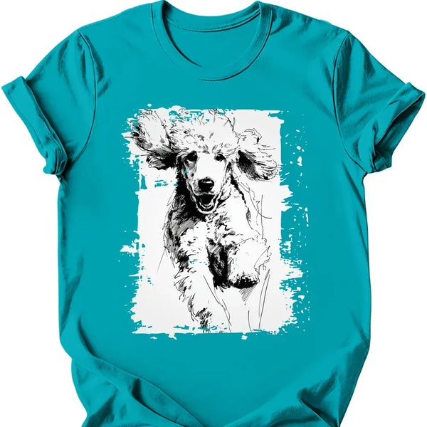 Poodle - Running Dog T-Shirt
