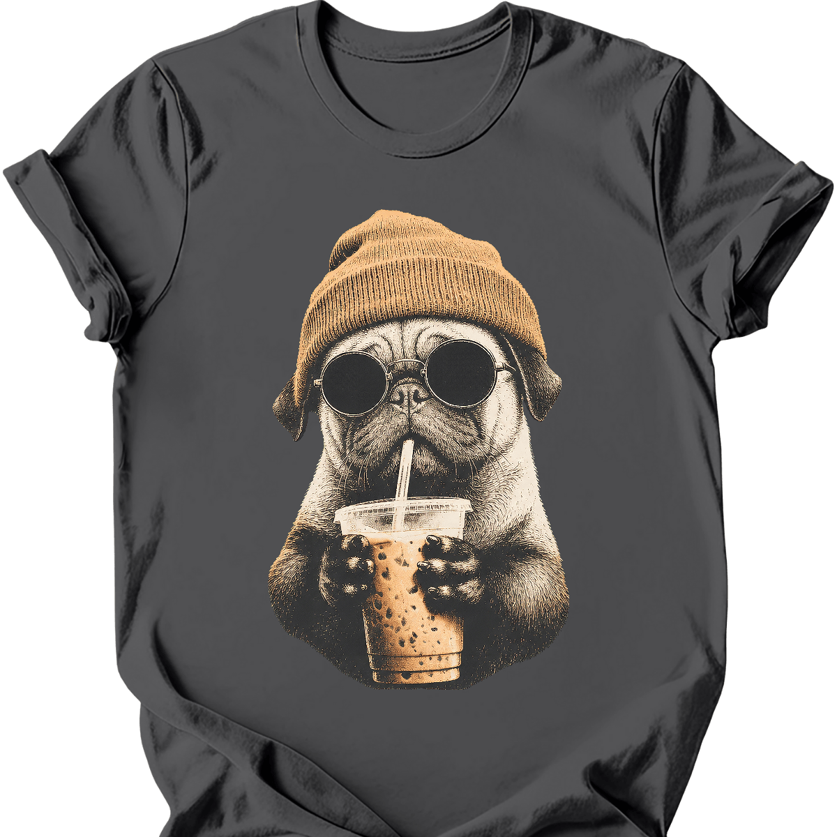 Pug - Hipster Dog T-Shirt Secondary image