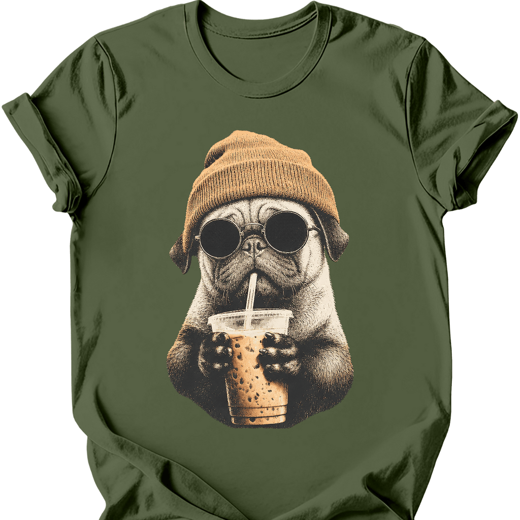 Pug - Hipster Dog T-Shirt