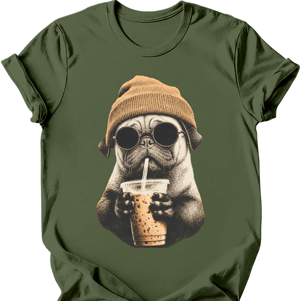 Pug - Hipster Dog T-Shirt