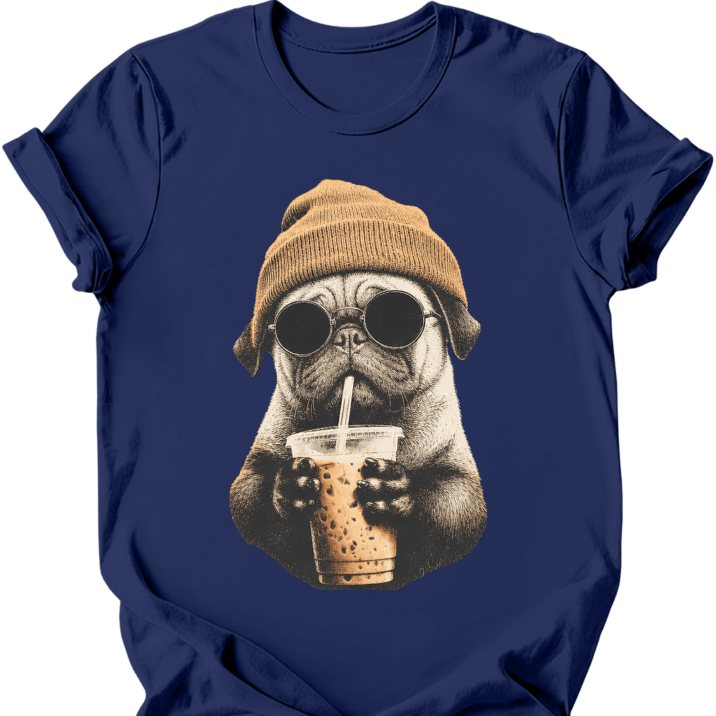 Pug - Hipster Dog T-Shirt
