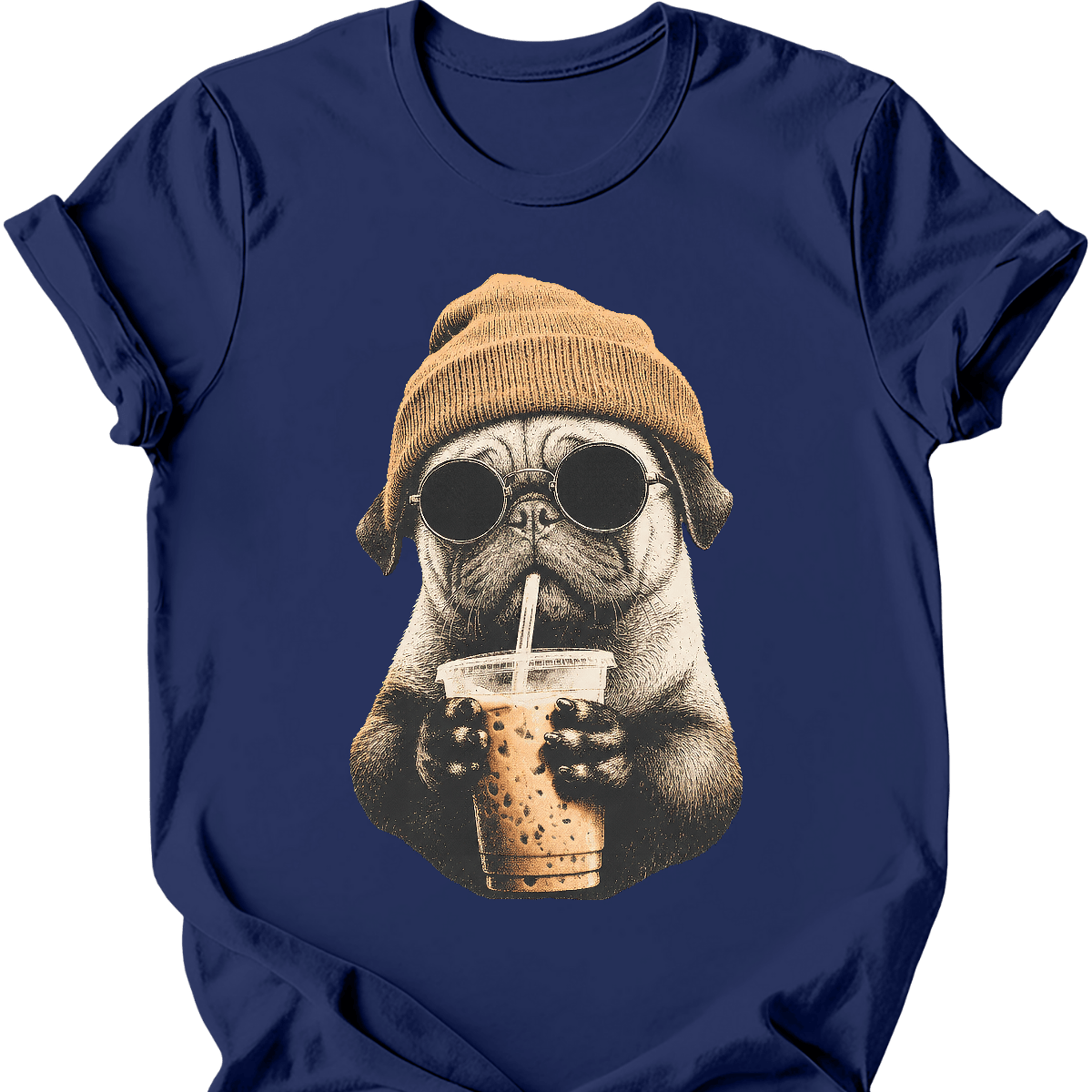 Pug - Hipster Dog T-Shirt