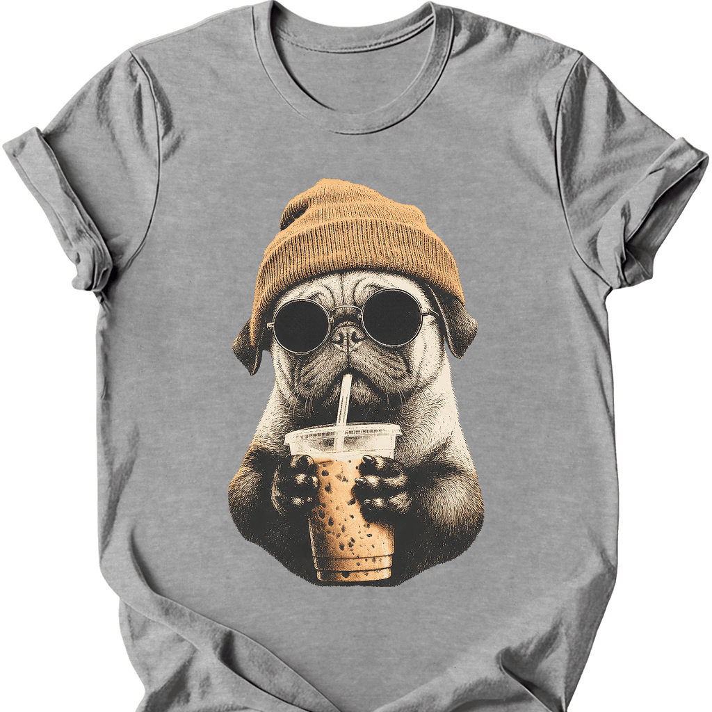 Pug - Hipster Dog T-Shirt