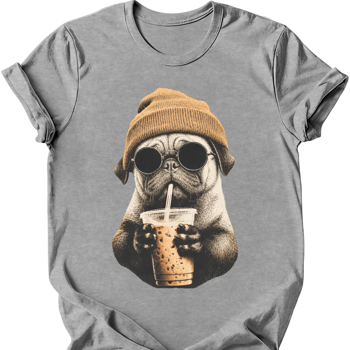 Pug - Hipster Dog T-Shirt