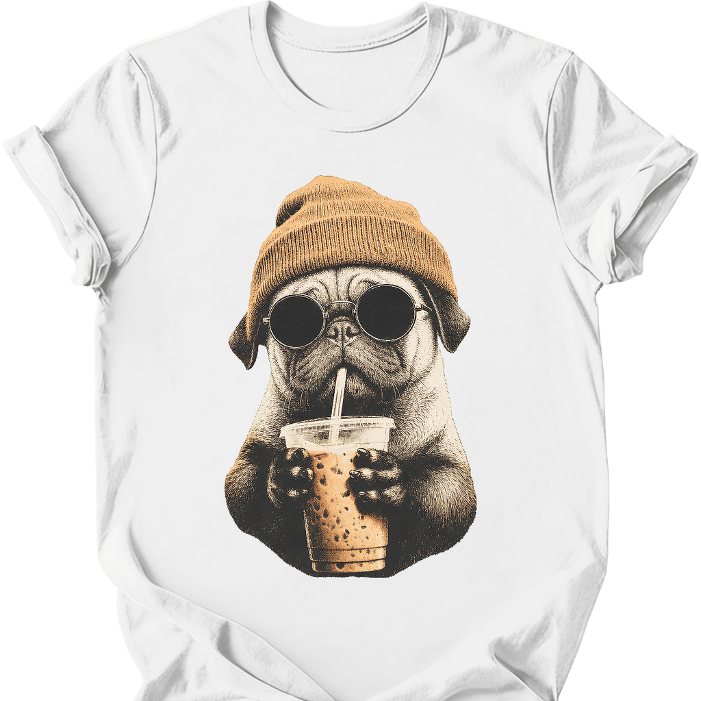 Pug - Hipster Dog T-Shirt