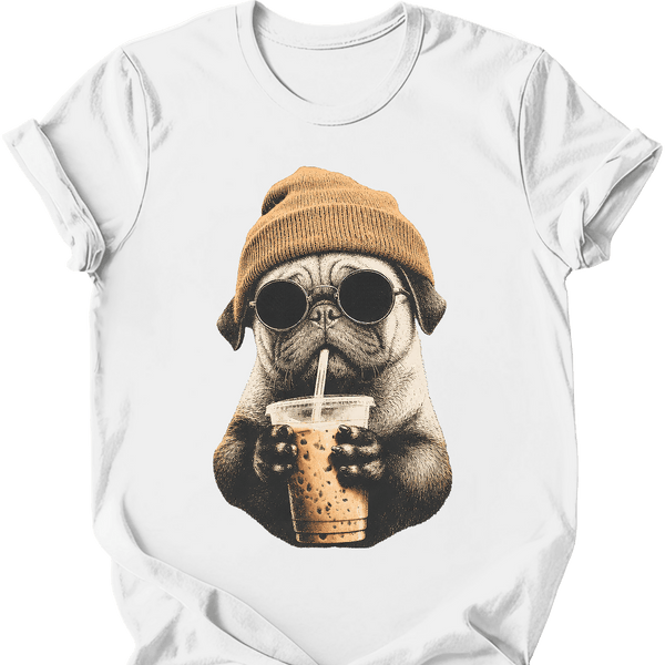 Pug - Hipster Dog T-Shirt