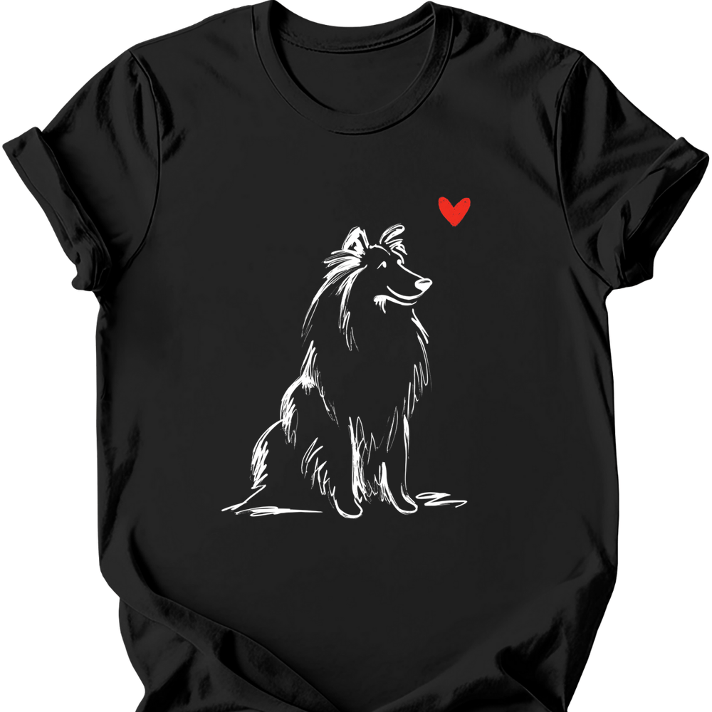 Shetland Sheepdog - Sketch Dog T-Shirt