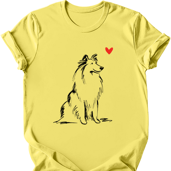 Shetland Sheepdog - Sketch Dog T-Shirt