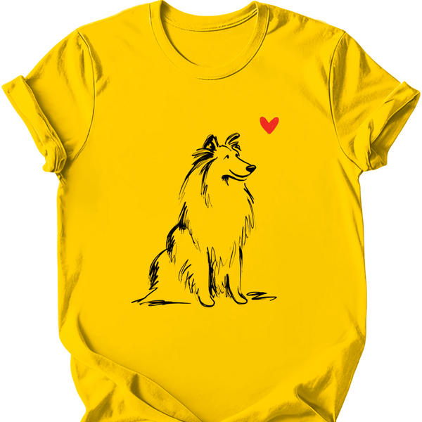 Shetland Sheepdog - Sketch Dog T-Shirt