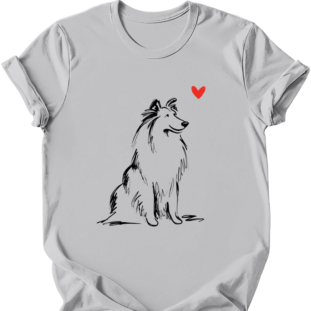Shetland Sheepdog - Sketch Dog T-Shirt