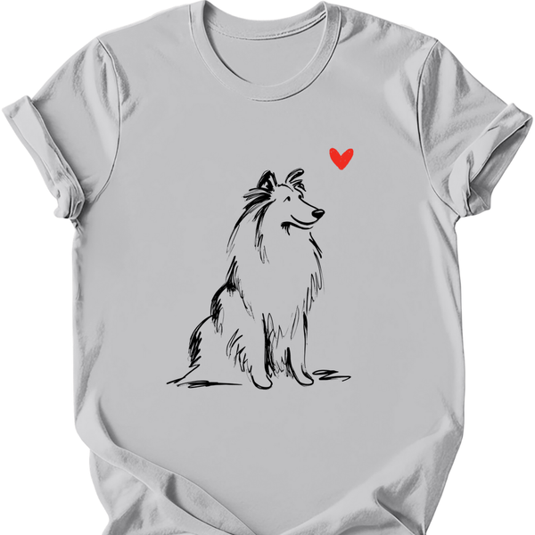 Shetland Sheepdog - Sketch Dog T-Shirt