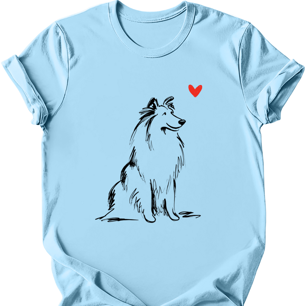 Shetland Sheepdog - Sketch Dog T-Shirt