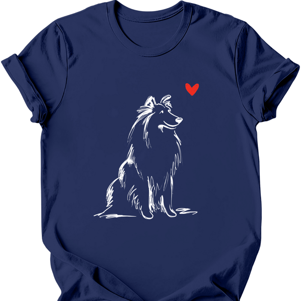 Shetland Sheepdog - Sketch Dog T-Shirt
