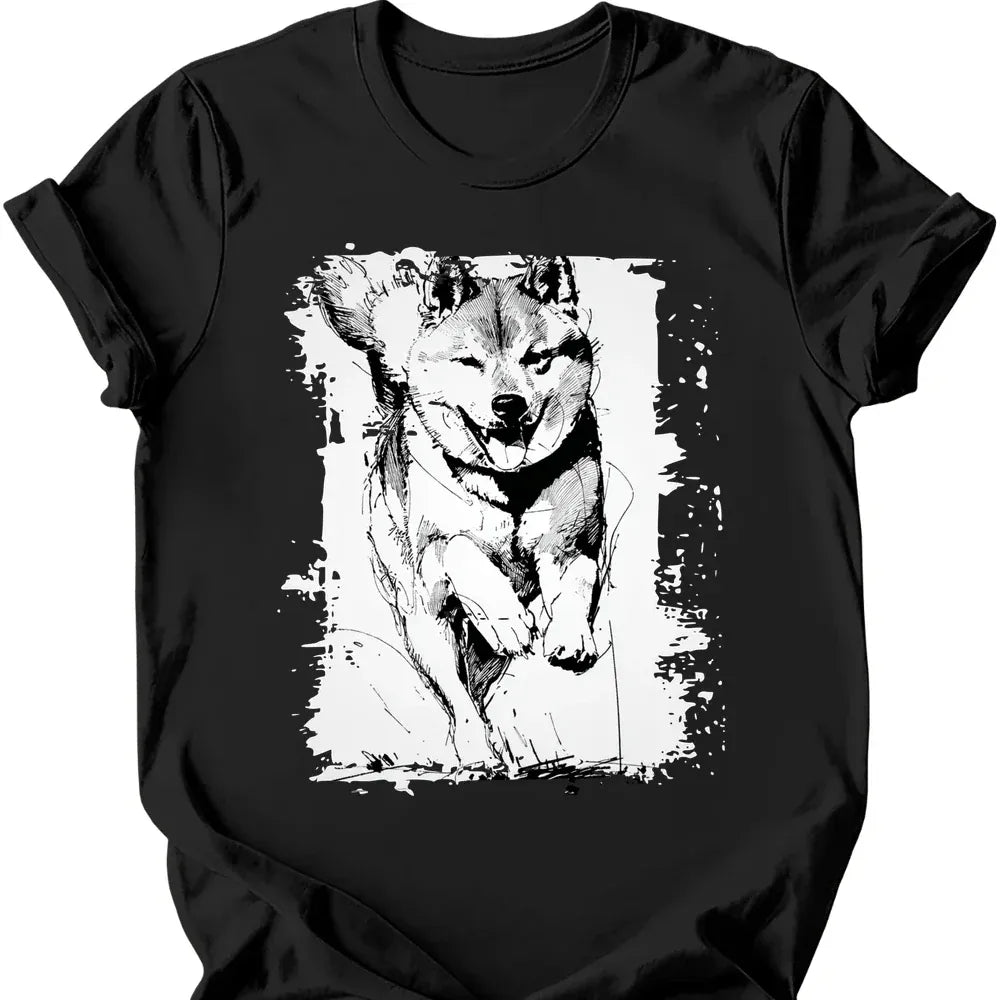 Shiba Inu - Running Dog T-Shirt Main image