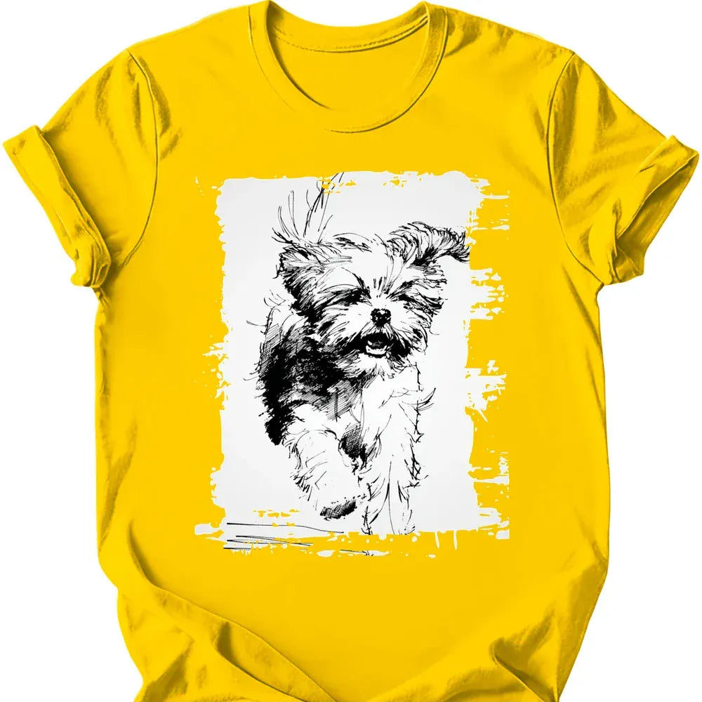 Shih Tzu - Running Dog T-Shirt