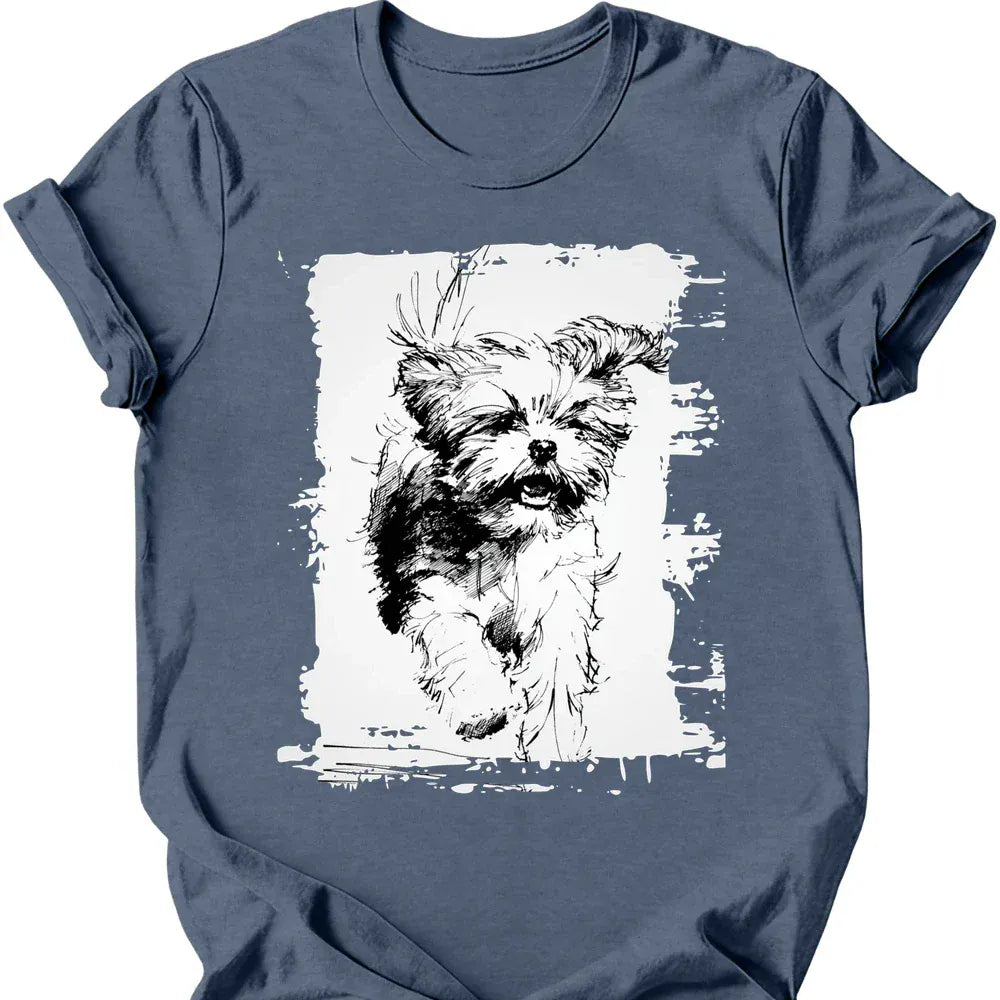 Shih Tzu - Running Dog T-Shirt