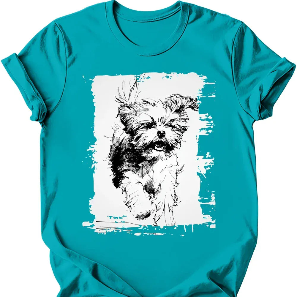 Shih Tzu - Running Dog T-Shirt