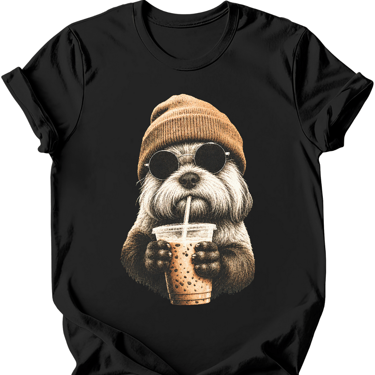 Shih Tzu - Hipster Dog T-Shirt Secondary image