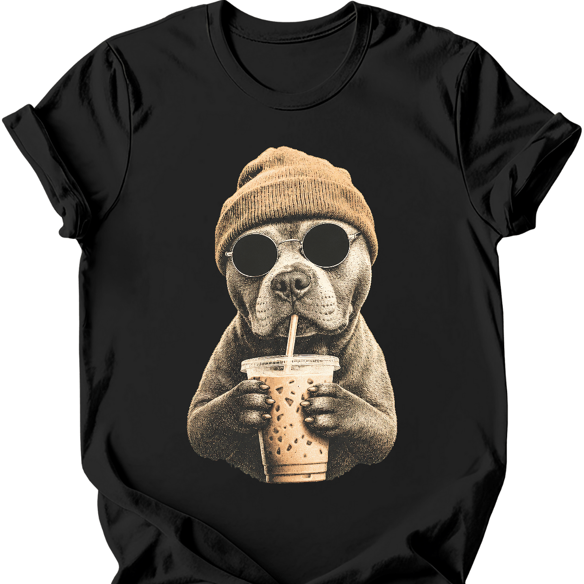 Staffordshire Bull Terrier - Hipster Dog T-Shirt Secondary image