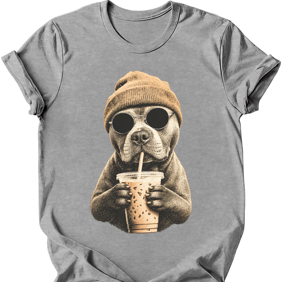 Staffordshire Bull Terrier - Hipster Dog T-Shirt Main image