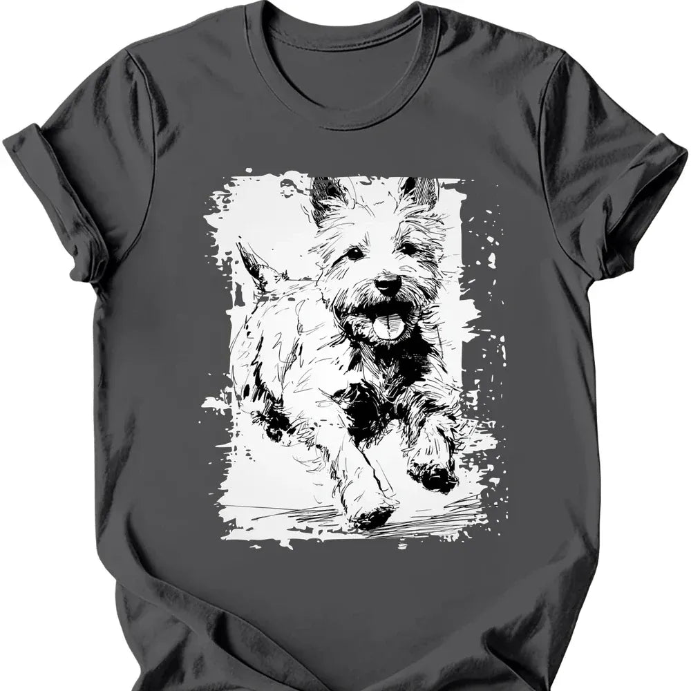 West Highland White Terrier - Running Dog T-Shirt Secondary image