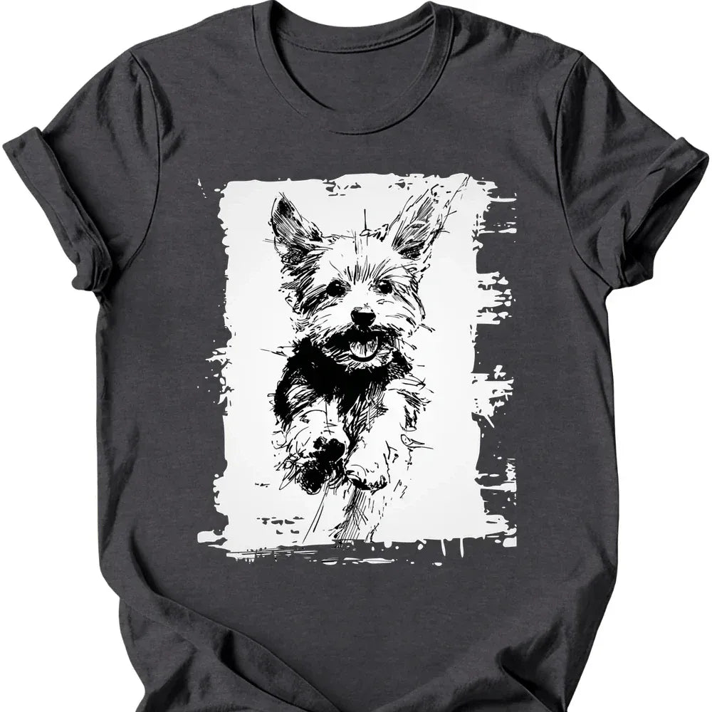Yorkshire Terrier - Running Dog T-Shirt