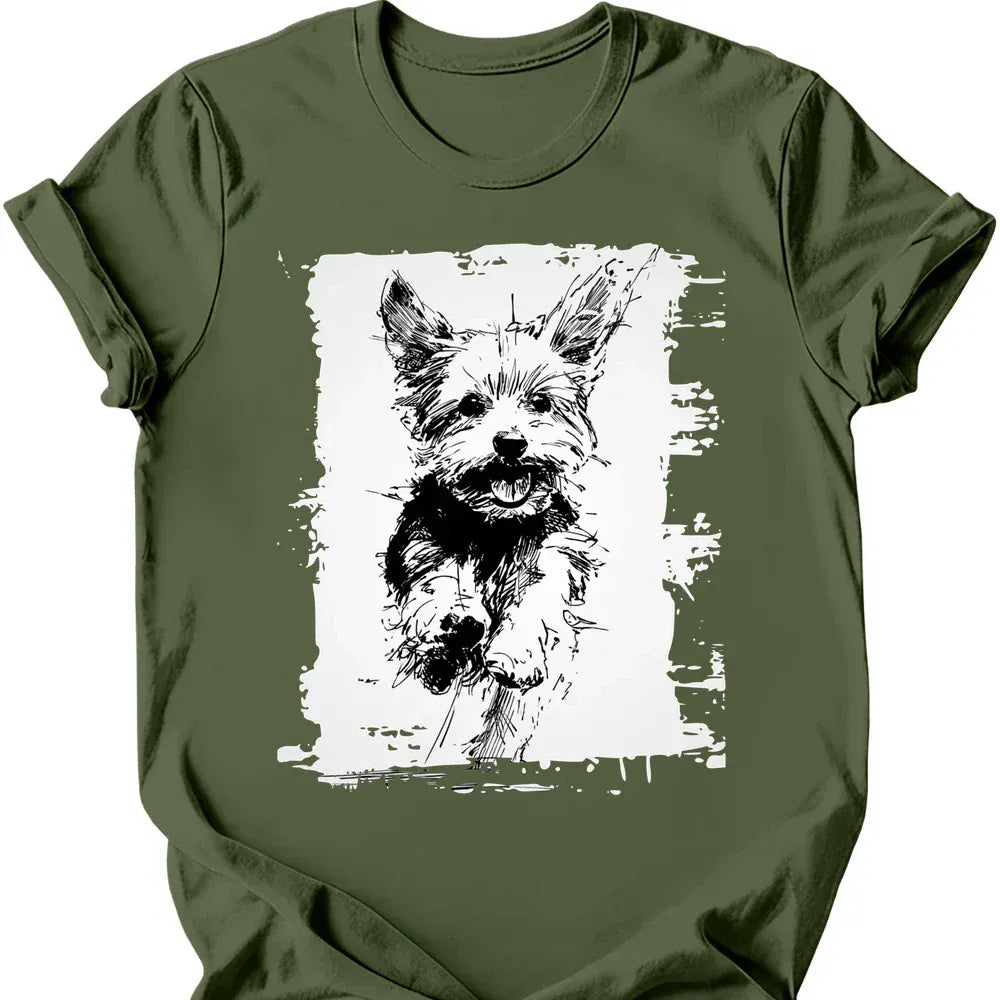 Yorkshire Terrier - Running Dog T-Shirt