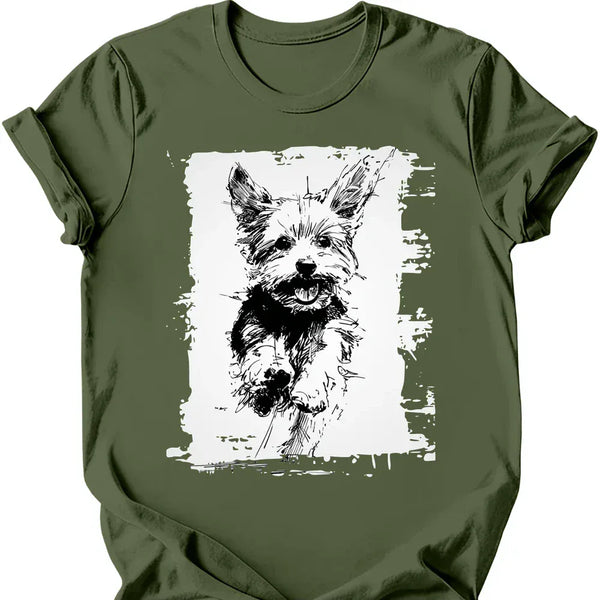 Yorkshire Terrier - Running Dog T-Shirt