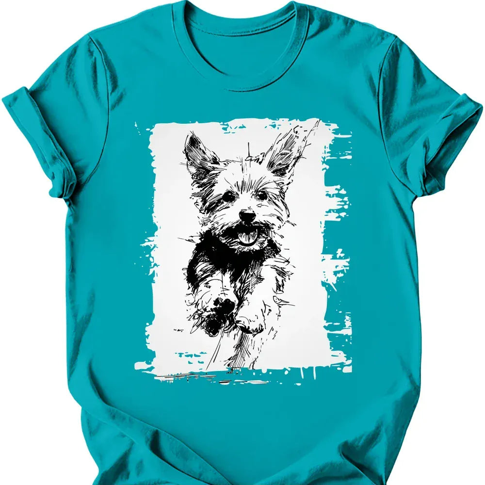 Yorkshire Terrier - Running Dog T-Shirt