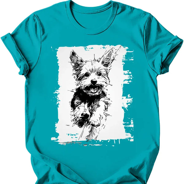 Yorkshire Terrier - Running Dog T-Shirt
